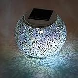 Solar Jar Glass Ball Table Light, Color Changing