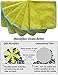 SINLAND All-purpose Microfiber Cleaning Cloths Wiping Highly Absorbent & Lint Free Dusting Rags for Home and Kitchen 12Inchx12Inch Chartreuse 6 Pack