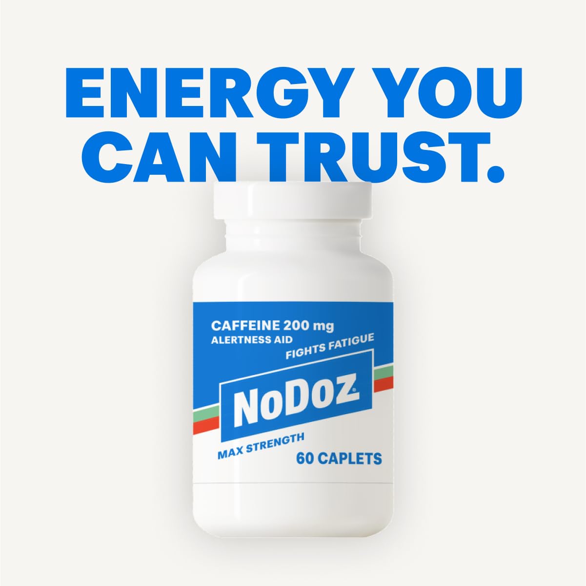NoDoz 200mg Caffeine Pills Maximum Strength, 60 Caplets Total