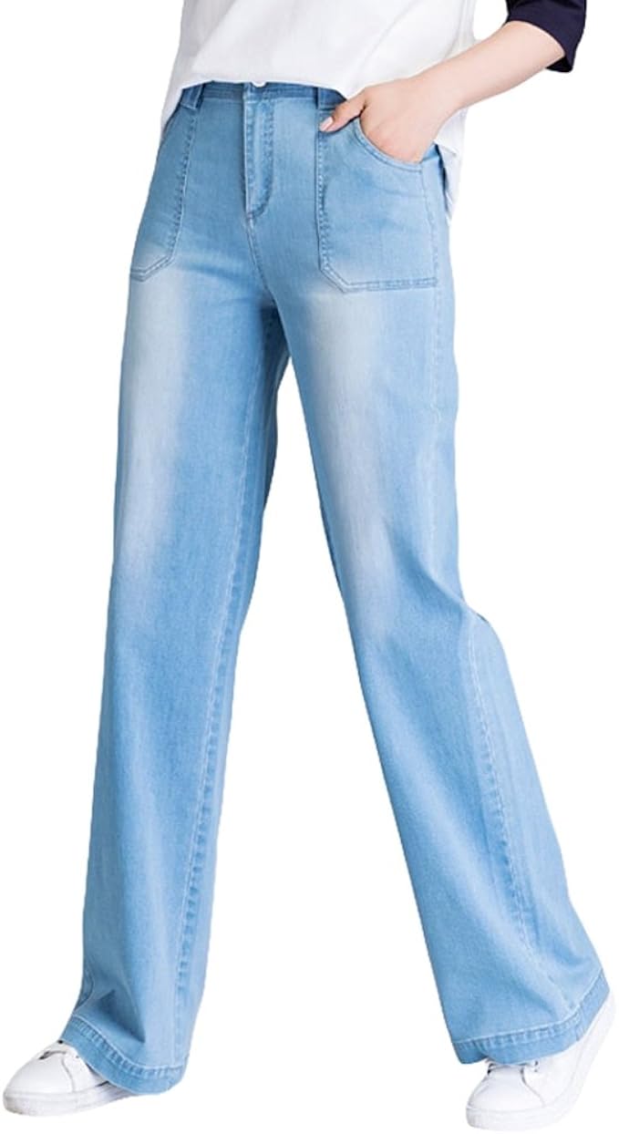 Xinwcanga Mujer Pantalones Vaqueros Flojos Tallas Grandes Rectos
