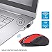 inphic Wireless Mouse, Egonomic Rechargeable Gaming Cordless Mouse with USB Receiver for PC, Laptop, Computer, MacBook (Red Plating)