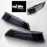 ModifyStreet Euro Black Side Marker LED Tube Lights bumper fender lights for 03-07 Infiniti G35 Coupe