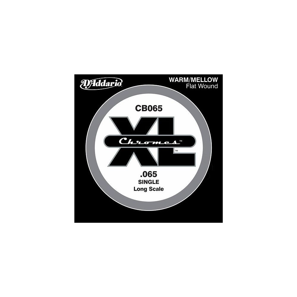 D'Addario CB065 Chromes Bass Guitar Single String, Long Scale .065