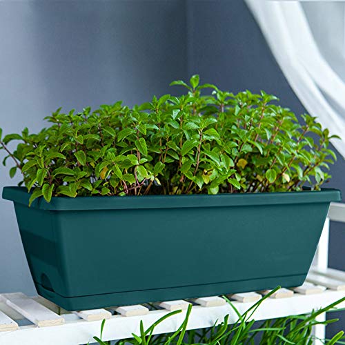 MIUYQ Pflanzkasten Kunststoff Paletten Blumenkasten Balkonkasten Palettentopf Pflanzkübel Europalette pflanzkasten für… – Bild 3