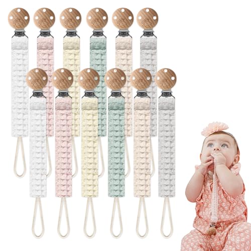 Cosby Pacifier Clip Nordic Design Neutral Colors for Girls and Boys