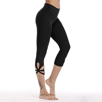 WZXY Red Workout High Waist Yoga Pants Tummy Control Side ...