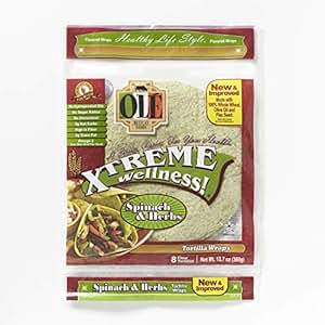 Ole Xtreme Wellness Spinach & Herbs Flour Tortilla Wraps ...