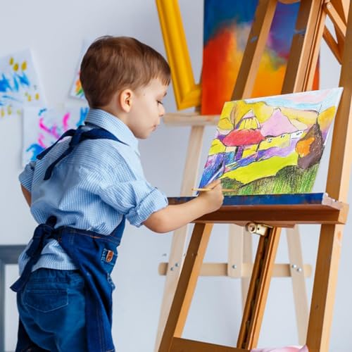 Koncci Canvas for Painting 20x25 cm-12 Packs 3 MM Cotton Blank Art Canvases Panels, Pre-Stretched Canvas Board, for Acrylic, Oil Painting Wet Art Media Projects