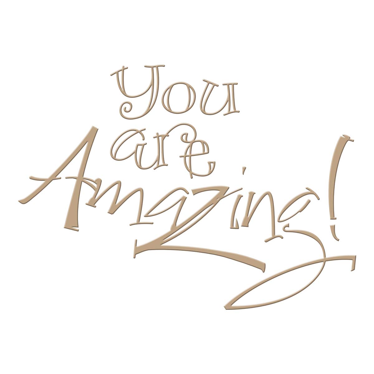 Spellbinders Glimmer Hot Foil Plate - You are Amazing