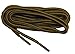 2 Pair Pack Chestnut Brown-Black 54 inch 137cm Professional proBOOT Heavy Duty Round 1/8 Thick Rugged Wear Boot Laces Long Lasting Shoelaces