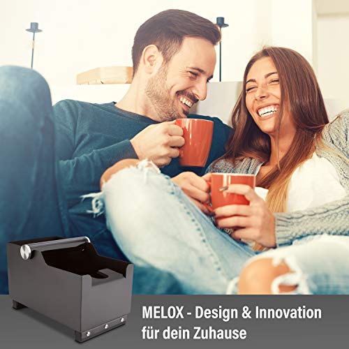 MELOX - XL 2-in-1 Abschlagbehälter für Siebträger mit Tamper-Station Edelstahl - Kaffee & Espresso Siebträger Abklopf… – Bild 8