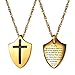 Put On The Full Armor Of God Shield Necklace,Pendant,Catholic,Christian Jewelry,Bible Verse Ephesians 6:10,Religious Gift for Men or Women