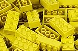 2x4 Stud Yellow LEGO Compatible Bricks, 100pc