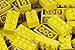 2x4 Stud Yellow LEGO Compatible Bricks, 100pc