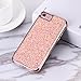 iPhone 7 Plus Case, iPhone 8 Plus Case, Bling Glitter Dual Layer Shockproof Hard PC Back, Soft TPU Inner Protective Cover with Sling Lanyard Strap for Apple iPhone 7/8 Plus 5.5 Inch (Rose Gold)