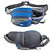 Waist Pack Fanny Pack Bum Bag Hip Pack Running Bag Waist Bag Running Belt Sack Water Resistant with Bottle (Not Included) Holder for Hiking Camping Dog Walking nylon fabric blue, by LC Prime