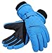 ANDORRA Kids' Zippered Pocket Cotton Ski Snowboarding Gloves