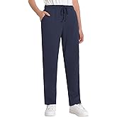 Weintee Women's Petite Knit Pants with Drawstring