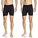 BALEAF Men's Padded Bike Shorts Cycling Underwear 3D Padding Mountain Bike Riding Liner Biker (2 pack) Black Size M