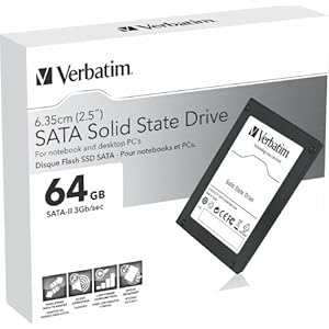Verbatim 64GB SSD Festplatte (6,3 cm (2,5 Zoll), SATA II) schwarz