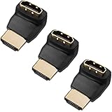 Twisted Veins HDMI 270 Degree, 3-Pack, Right Angle Adapters/Connectors, Supports HDMI 2.0b 4K 60hz HDR