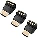 Twisted Veins HDMI 270 Degree, 3-Pack, Right Angle Adapters/Connectors, Supports HDMI 2.0b 4K 60hz HDR