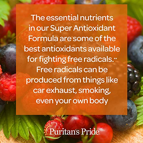 Puritan’s Pride Formula, Softgels by Super Antioxidant 100 Count (Pack of 1) Natural Wonders