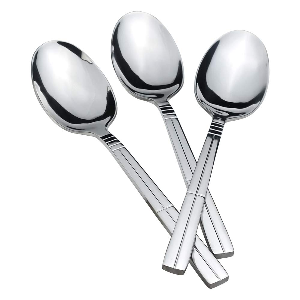 Eudokky 6 Pieces Large Serving Spoon, Table Spoons for Serving, 9.45 Inches