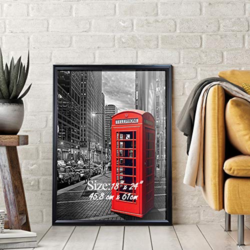image for PETAFLOP 18x24 Poster Frame with Plexiglass Front Black Picture Frames