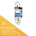 Woods 27603W 15-Foot Cube Extension Cord with Power Tap, White