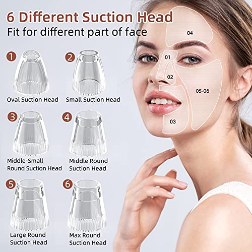 Blackhead Remover Vacuum Pore Cleaner with Camera, VITCOCO Facial Suction Pore Cleaner, Blackhead Extractor Tool Kit for Nose