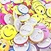 TKOnline Mini Smiley Smile Face Button Pins，1.2 Inch Size - 72 Pack