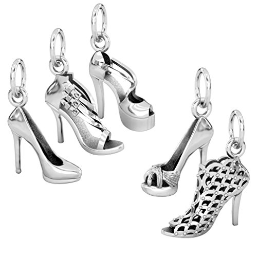 Authentic BELLA FASCINI High Heel Stiletto Shoe Bead Charm Lace