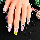 Multibao Practice Nail Art Hand Movable Fake Fingers Acrylic Gel False Tip view 5