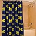 College Covers Everything Comfy Michigan Wolverines Bright and Colorful Shower Curtain Cover 70
