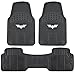 Dark Knight Batman Rubber Floor Mats for Car - 3 PC Set, Warner Brothers, Trimmable to Fit