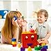 LuaLua LuaLua02 Baby Blocks Shape Sorter Toys Puzzle Children's Building Blocks with Multicolor Sorter Cube Box Includes 18 Shapes - Color Recognition Shape Gifts for Boy & Girl Toddlers