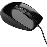 Dell V7623 Wired USB Optical Mouse, 6-Button 1600 DPI | Quiet Clicks, Fast Scrolling Wheel, Smooth Tracking, Compatible with PC &amp; Mac, Plug and Play