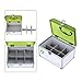 Ollieroo Lockable Medication Box Organizer Small Medicine Lock Box with Compartments Childproof Prescription Storage Box 8.46