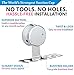 HOME SO Toothbrush Holder with Suction Cup Hanger - Hygienic Bathroom Organizer Holds up to 4 Toothbrushes - Stainless Steel Chrome - Removable Reusable Stick on Bathroom Mirror or in Shower…