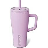 BrüMate Era 20 oz Tumbler with Handle and Straw | 100% Leakproof Insulated Tumbler with Lid and Straw | Made of Stainless Steel | Cup Holder Friendly Base | 20oz (Lavender)