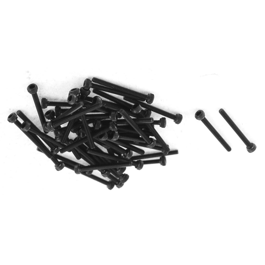 MACHSWON M1.6x16mm Hex Socket Head Cap Screws Bolts Full Thread 12.9 Grade Alloy Steel Black Oxide Finish Allen Socket Drive Machine Screws 50Pcs — image 1