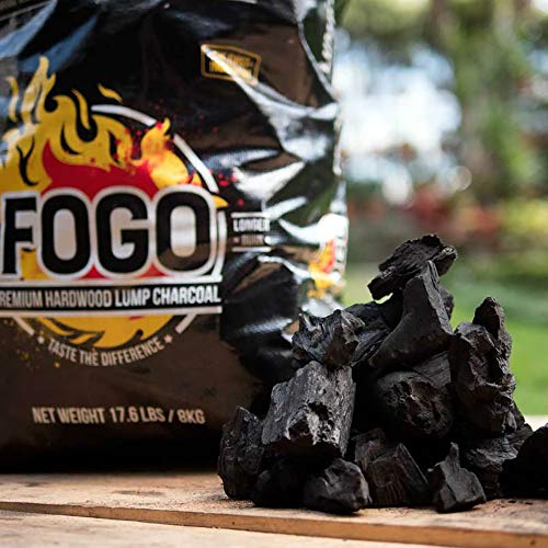 Fogo Premium Oak Restaurant All-Natural Hardwood Lump Charcoal for Grilling and Smoking, 17.6 Pounds - Thumbnail 3