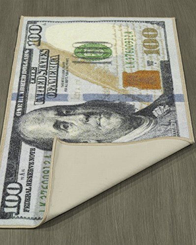 Ottomanson-New-Rugs-One-Hundred-Dollar-100-Bill-Print-New-Benjamin-Non-slip-Area-Rug-Runner-22x53