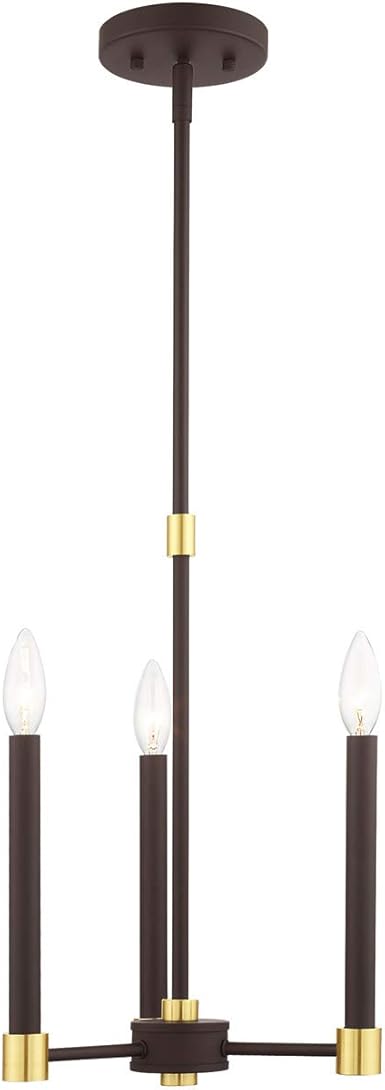 Livex 46883-07 - Lámpara de araña moderna de tres luces de la colección