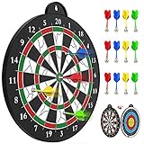 STREET WALK Magnetic Dart Board - 12pcs Magnetic Dart - Excellent Indoor Game and Party Games - Magnetic Dart Board for Kids and Adult