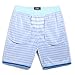 MaaMgic Mens Quick Dry Striped Swim Trunks Long With Velcro Pocket