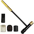 BENCH WIZARD 7.5" Crafter's 6-In-1 Multi Head Hammer | Includes Brass, Nylon, Rounded Dome, Flat, Standard & Curved Heads | Great For Jewelry Making, Metalworking, DIY Projects