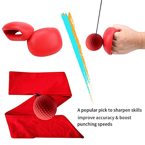 Angela&Alex Boxing Fight Ball, Reflex Ball Speed Reaction Train Equipment Fitness Accessories