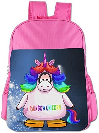 Rainbow Unicorn 2 Boys&Girls Schoolbag School Bag School Bagpack For 4-15 Years Old Pink